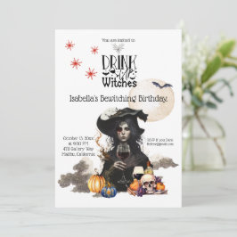 Hexen zum Geburtstag einladen Einladung