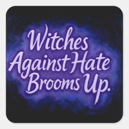 HexenAgainstHate Quadratischer Aufkleber