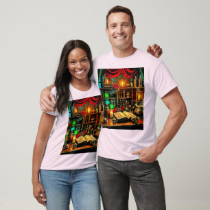 Hexenaltar Mystische Nachtbrau-Design T-Shirt