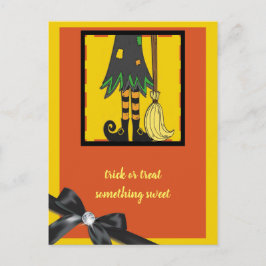 Hexenbeine Halloween Postkarte