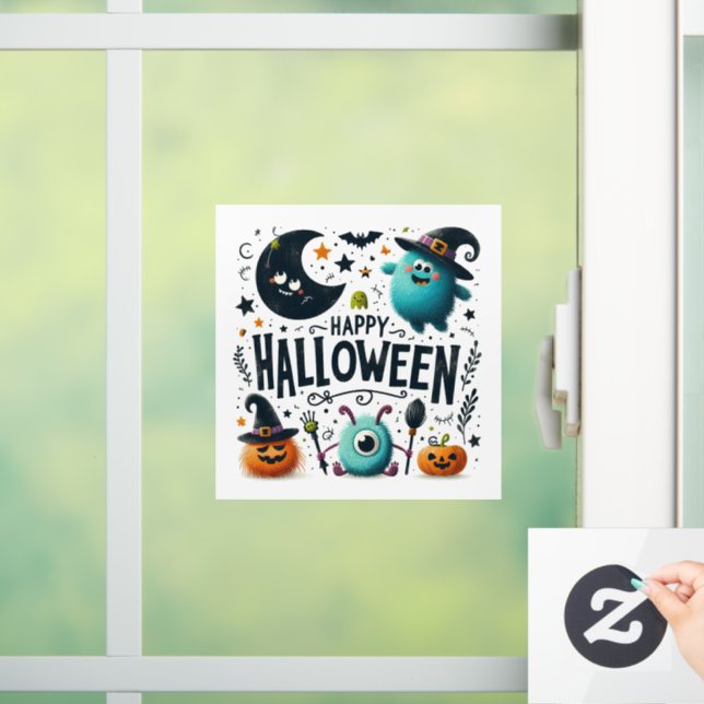 Hexenbrauen- Halloween Fensteraufkleber (Zuhause)