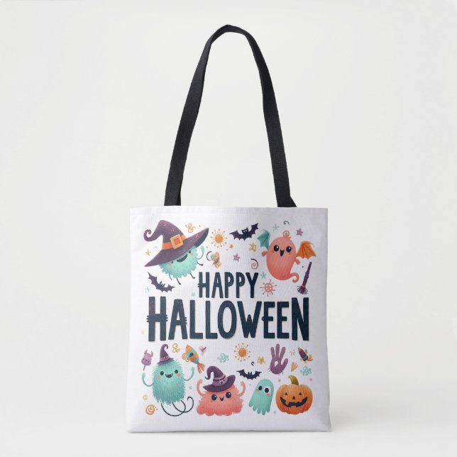 Hexenbrauen- Halloween Tasche (Vorderseite)