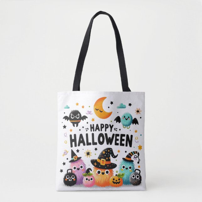 Hexenbrauen- Halloween Tasche (Vorderseite)
