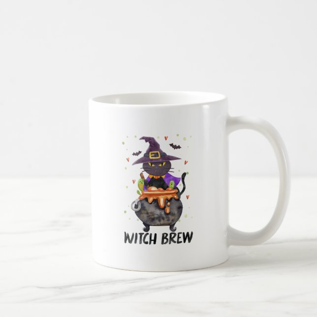 Hexenbrauen - Katzentrage Kaffeetasse (Rechts)