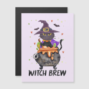 Hexenbrauen - Katzentrage Magnetkarte