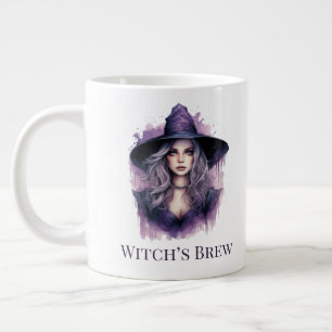 Hexenbrauen - Lila HexenkunstHalloween Jumbo-Tasse