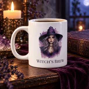 Hexenbrauen - Lila HexenkunstHalloween Jumbo-Tasse