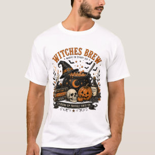 Hexenbrauen Magie in jedem Schluck Halloween T-Shi T-Shirt