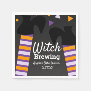 Hexenbrauende Füße Halloween-Baby-Party-Kostüm Serviette