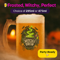 Hexenbrew-Mattierte Tasse aus Glas - Halloween-Pin