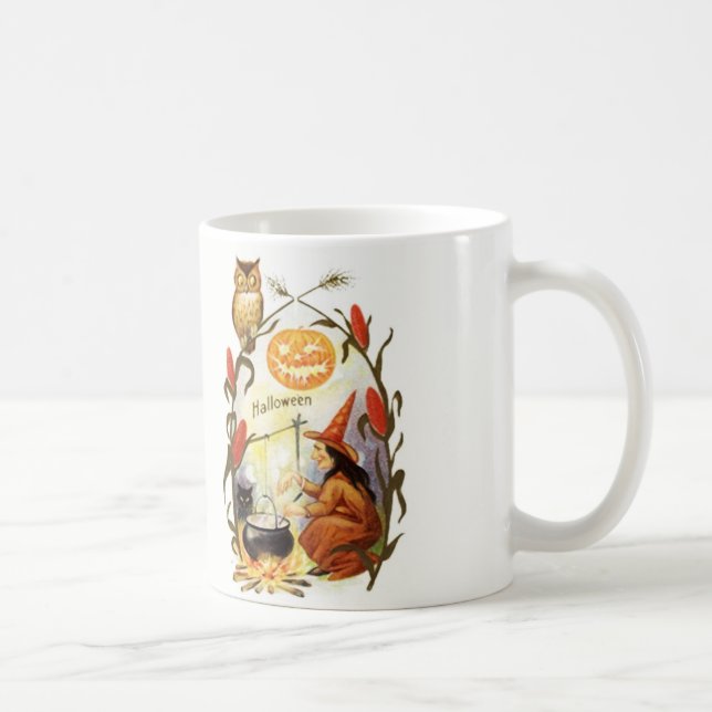 HexenBrew Vintages Halloween Kaffeetasse (Rechts)