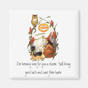 HexenBrew Vintages Halloween Magnet