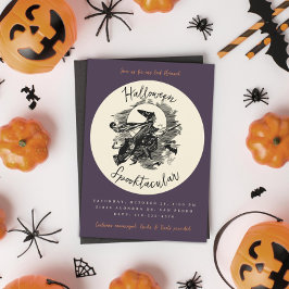 Hexenbroom Halloween Spooktacular Costume Party Einladung