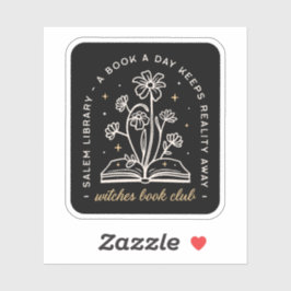 Hexenbücher mit Hexerei Aufkleber