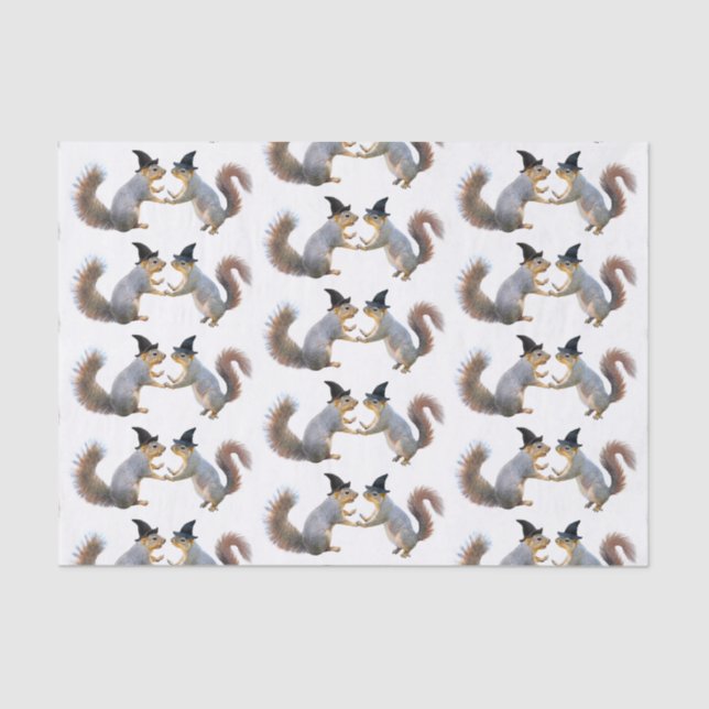 Hexeneichhörnchen-Tissue Seidenpapier (Vorderseite)