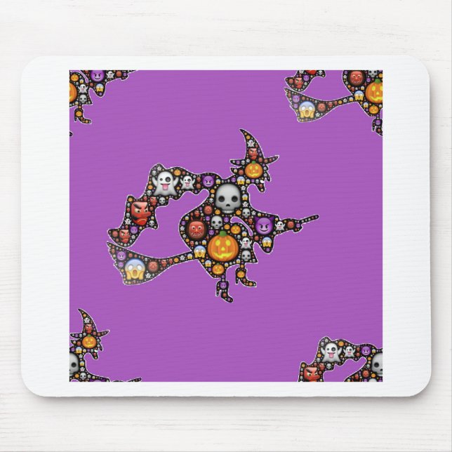 Hexenemoji Mousepad (Vorne)