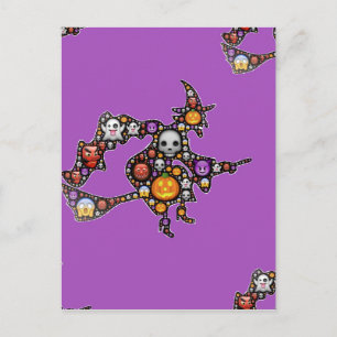 Hexenemoji Postkarte