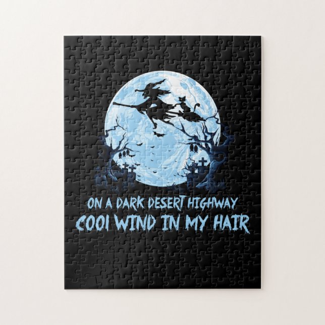 Hexenfahren bricht auf dunklen Wüstenwegen (Vertikal)