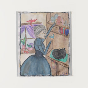 Hexenfamilie Wandteppich