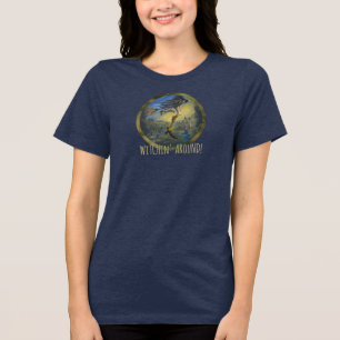"Hexenfrau" bearbeite dich selbst Tri-Blend Shirt