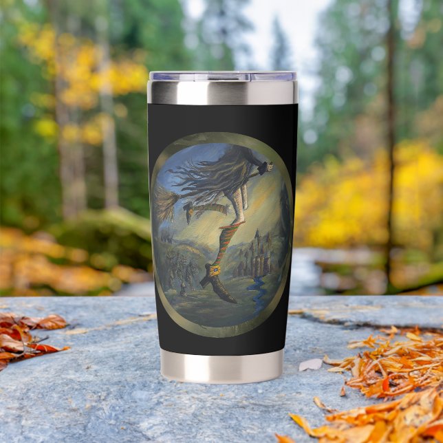 Hexenfrau Thermobecher (Außenbereich (gedreht))