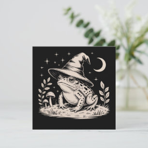 Hexenfrosch Vintage Halloween Goblincore Einladung