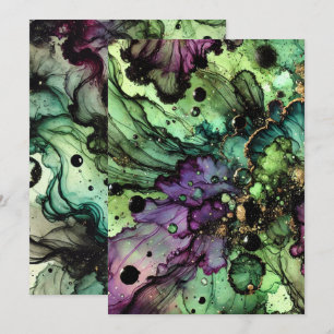 Hexengebräu Halloween-Alkoholtink Einladung