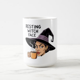 Hexengesicht Kaffeetasse