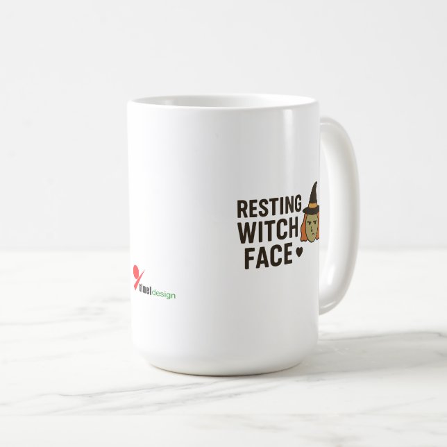 Hexengesicht Kaffeetasse (VorderseiteRechts)