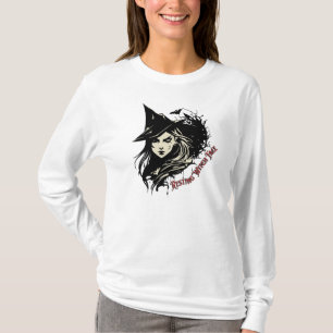 Hexengesicht-T - Shirt, Halloween-Shirt T-Shirt