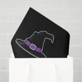 Hexenhasen mit Lila Details Halloween-Muster Seidenpapier