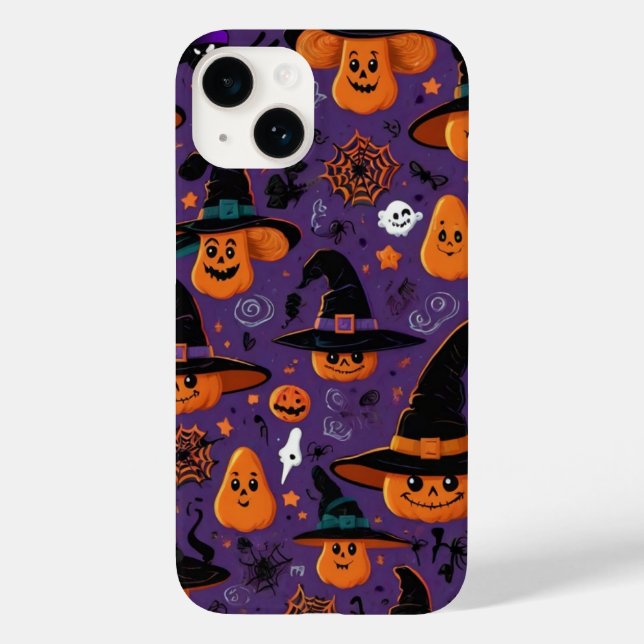 Hexenhats und Geistermuster Case-Mate iPhone 14 Hülle (Rückseite)