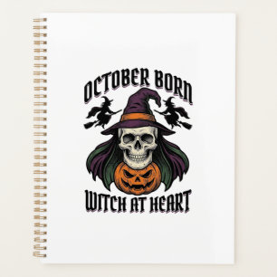 Hexenhemd Oktober Vintage Halloween Geburtstag Des Planer