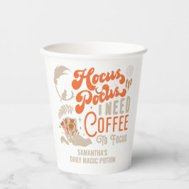 Hexenhocus-Pokus-Kaffee zum Fokussieren von Hallow Pappbecher