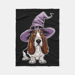Hexenhund-Zauber-Halloween-Auftritt Fleecedecke