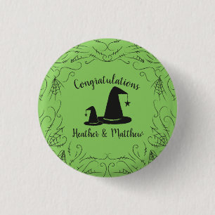 Hexenhut Baby Shower Halloween Button