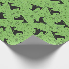Hexenhut Baby Shower Halloween Geschenkpapier
