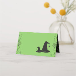 Hexenhut Baby Shower Halloween Platzkarte