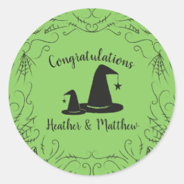 Hexenhut Baby Shower Halloween Runder Aufkleber