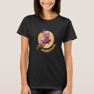 Hexenhut Broom Axolotl spricht ein großes Hallowee T-Shirt