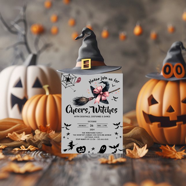 Hexenhut Custome Adult-Halloween-Party Einladung (Von Creator hochgeladen)