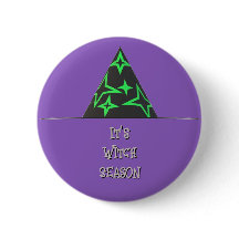 Hexenhut Halloween Button