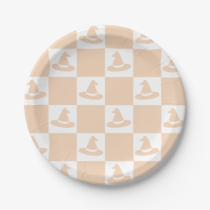 Hexenhut-Karton-Pastel Halloween Pappteller