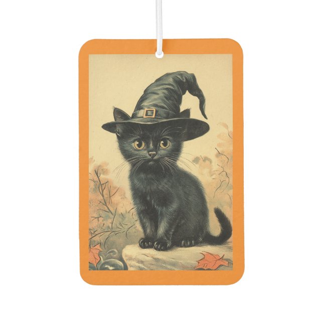 Hexenhut-Kat-Air-Freshener Autolufterfrischer (Vorderseite)