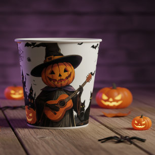 Hexenhut Pumpkin Halloween Vibes Pappbecher