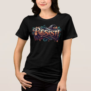Hexenhut RESIST, sich dem Hexenwiderstand anschlie Tri-Blend Shirt