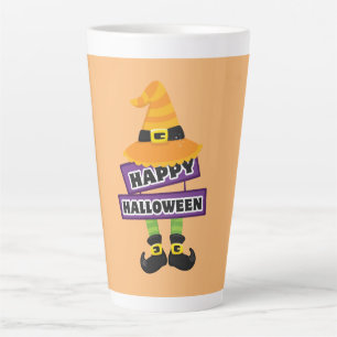 Hexenhut und Feet Halloween Milchtasse