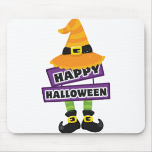 Hexenhut und Feet Halloween Mousepad