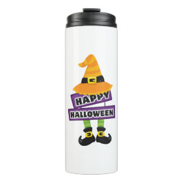 Hexenhut und Feet Halloween Thermosbecher