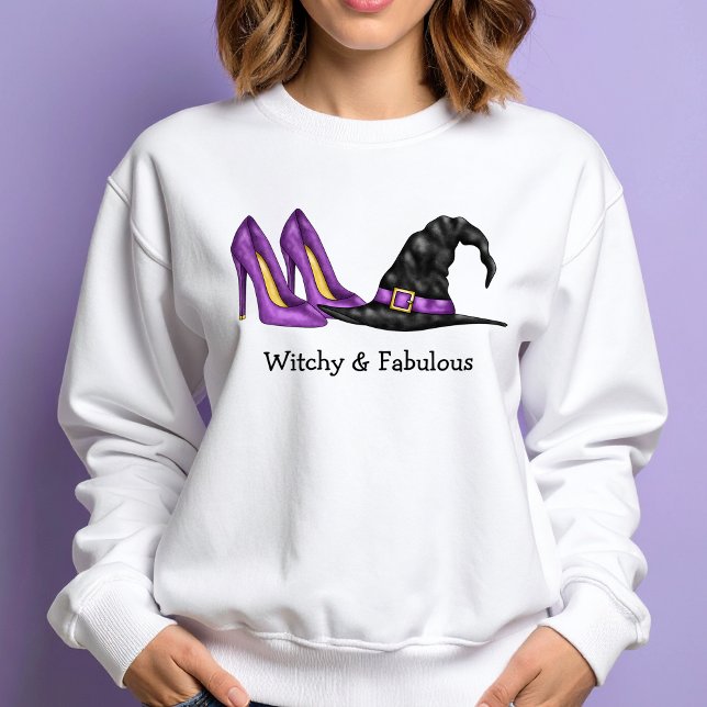 Hexenhut und Heels Niedlich Hexenhut Sweatshirt (Disclaimer: This image is a digital mockup.)